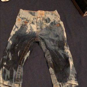 True religion 6-12 Months bleached design jeans